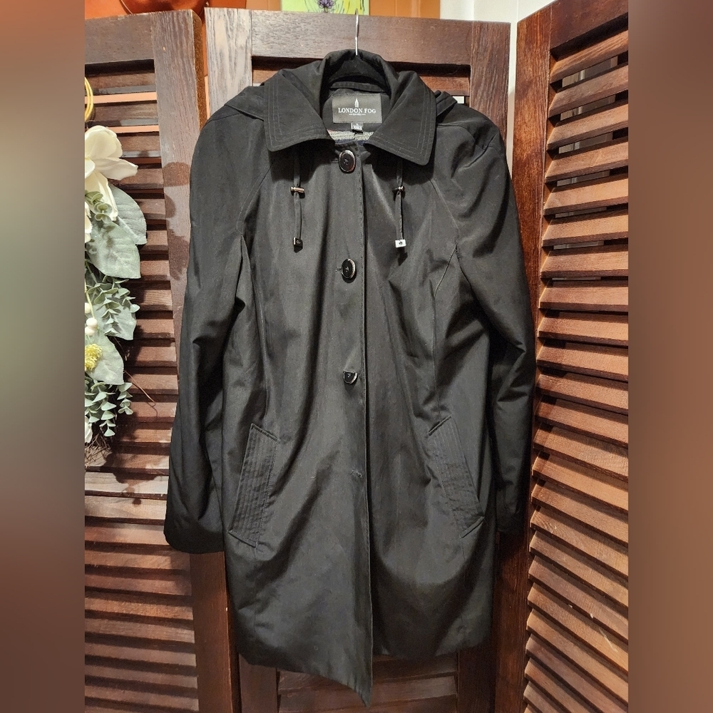 London Fog Women’s Black Trench Coat